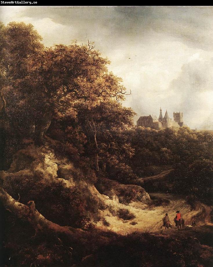 RUISDAEL, Jacob Isaackszon van The Castle at Bentheim d